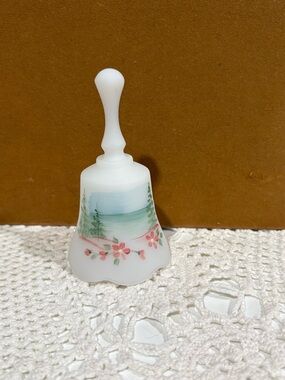 Satin Fenton hand-painted bell